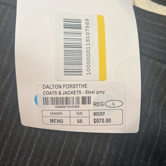 NWT | DALTON & FORSYTHE SLACKS | STEEL GREY | SIZE: 50/30 - Picture 4 of 4